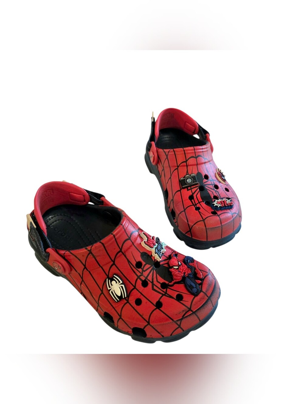 Crocs Spider-Man All Terain Clog Big Kids 3 Marvel With Jibbitz Outdoors Slip On